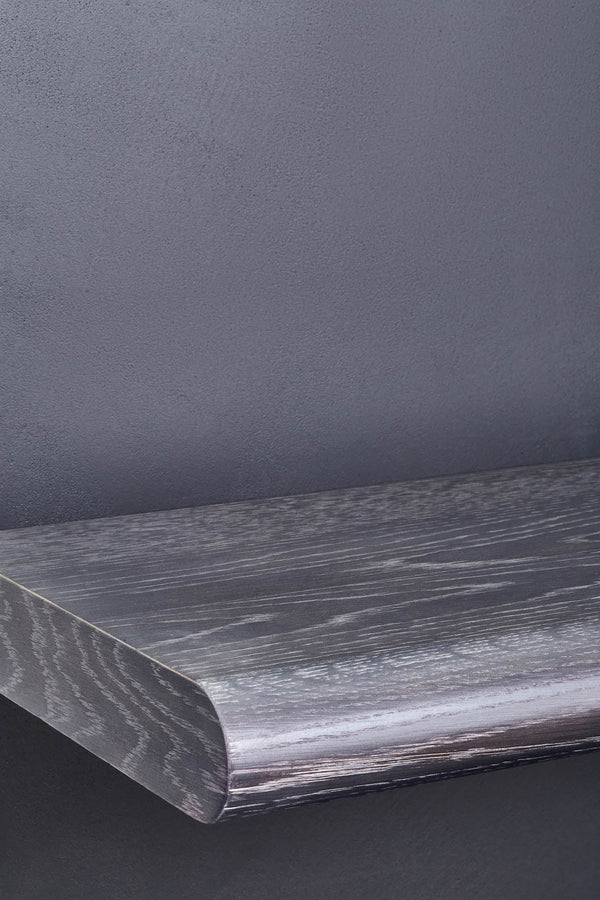 Lh Imports Julian Bookcase - Modern Smoked Black Design For Stylish Living Rooms, Offices, And Bedrooms Black Mdf Fiber,Reinforced Concrete,Oak Wood Rns061