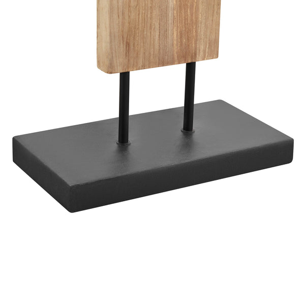 Lh Imports Fonte Standing Lamp: Elegant Pine & Concrete Design With Rectangular Linen Shade For Modern Spaces Brown Recycled Pine,Concrete,Linen Shade,Metal Rns063s