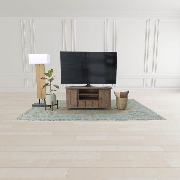 Lh Imports Fonte Standing Lamp: Elegant Pine & Concrete Design With Rectangular Linen Shade For Modern Spaces Brown Recycled Pine,Concrete,Linen Shade,Metal Rns063s