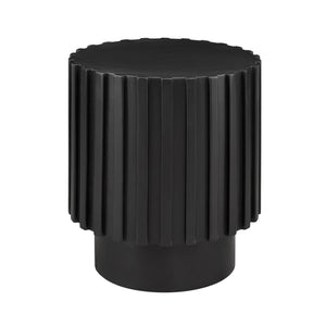 Lh Imports Flora Stool - Eco-friendly Multi-functional Seating Solution For Home Beautification And Style Black Recycled Pine,Plywood Rns077