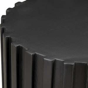 Lh Imports Flora Stool - Eco-friendly Multi-functional Seating Solution For Home Beautification And Style Black Recycled Pine,Plywood Rns077