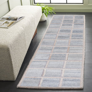 Safavieh Renewal Elegant Runner Rug - Hand-tufted Eco-friendly Design For Stylish Hallways & Entryways Beige ,Grey 90% Pet & 10% Cotton Rnw102b-28