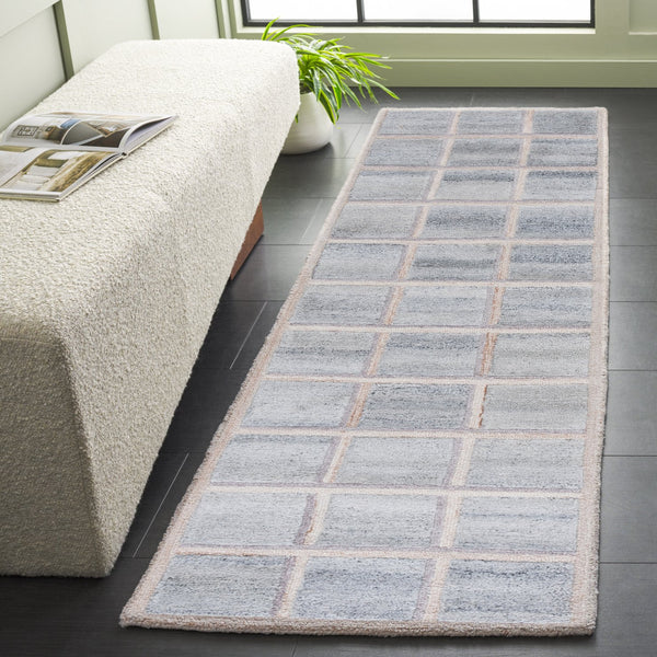 Safavieh Renewal Elegant Runner Rug - Hand-tufted Eco-friendly Design For Stylish Hallways & Entryways Beige ,Grey 90% Pet & 10% Cotton Rnw102b-28