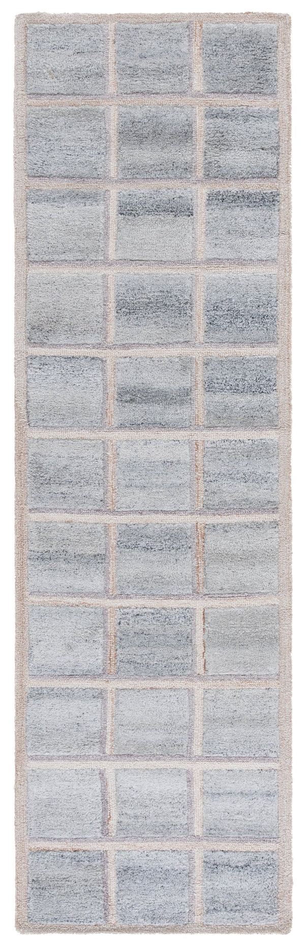 Safavieh Renewal Elegant Runner Rug - Hand-tufted Eco-friendly Design For Stylish Hallways & Entryways Beige ,Grey 90% Pet & 10% Cotton Rnw102b-28