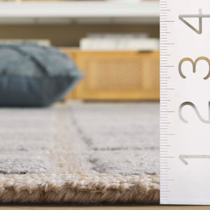 Safavieh Renewal Elegant Runner Rug - Hand-tufted Eco-friendly Design For Stylish Hallways & Entryways Beige ,Grey 90% Pet & 10% Cotton Rnw102b-5