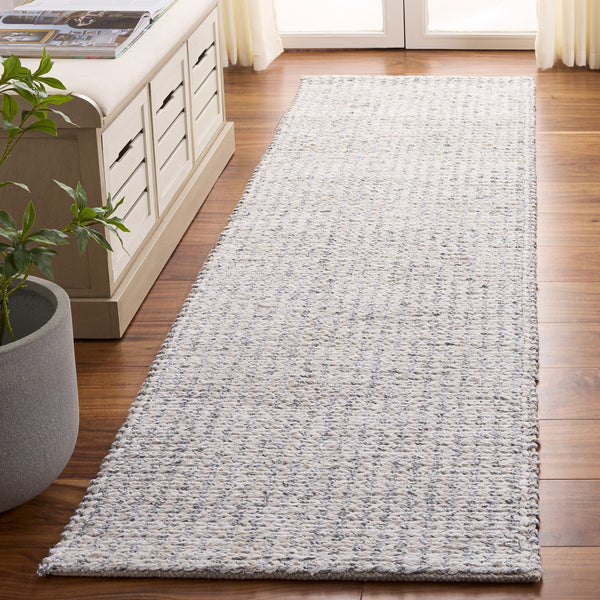 Safavieh Renewal Hand-Tufted Ivory Grey Area Rug — Low-Pile Coastal Elegance, Durable Soft Polyester Blend 3'-0" x 5'-0" RNW151F-3