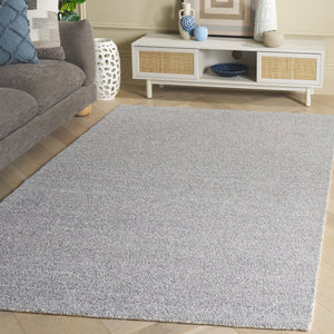 Safavieh Renewal Hand-Tufted Silver Ivory Area Rug — Low-Profile 3/8" Pile, Durable Polyester-Cotton Blend 6'-0" x 9'-0" RNW152G-6