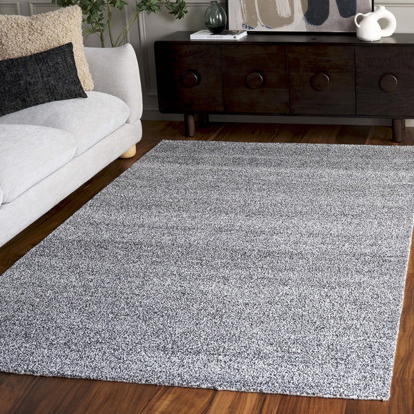 Safavieh Renewal Hand-Tufted Charcoal And Ivory Area Rug — Plush Low-Profile 3/8" Pile, Durable Soft Blend 3'-0" x 5'-0" RNW152H-3