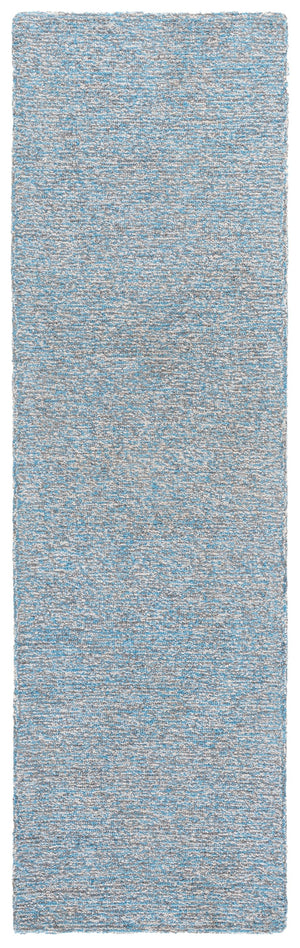 Safavieh Renewal Hand‑Tufted Blue Ivory Area Rug — Soft 80/20 Polyester‑Cotton Blend, Durable, Timeless Style 6'-0" x 6'-0" RNW152M-6SQ