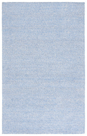 Safavieh Renewal Hand‑Tufted Blue Ivory Area Rug — Soft 80/20 Polyester‑Cotton Blend, Durable, Timeless Style 6'-0" x 6'-0" RNW152M-6SQ