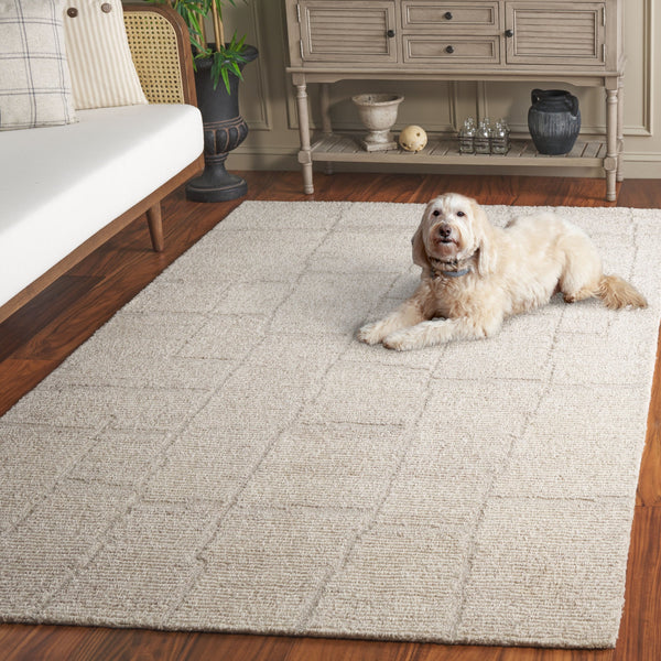 Safavieh Renewal Hand-tufted Area Rug - Luxurious Modern Design For Contemporary Interiors, Eco-friendly & Durable Beige 70% Pet Yarn,30% Wool Rnw201b-28