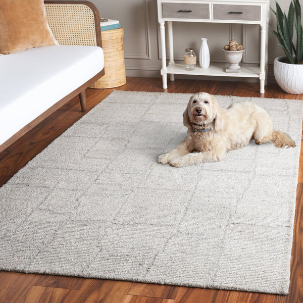 Safavieh Renewal Hand-tufted Area Rug - Luxurious Modern Design For Contemporary Interiors, Eco-friendly & Durable Light Grey 70% Pet Yarn,30% Wool Rnw201g-6r