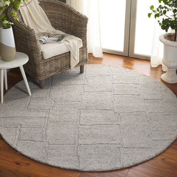 Safavieh Renewal Hand-tufted Area Rug - Luxurious Modern Design For Contemporary Interiors, Eco-friendly & Durable Light Grey 70% Pet Yarn,30% Wool Rnw201g-6r