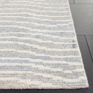 Safavieh Renewal Hand-tufted Area Rug In Soothing Colors For Modern Homes – Elegant Centerpiece For Any Room Light Blue ,Ivory 60% Pet Yarn,30% Wool,10% Cotton Rnw203l-3