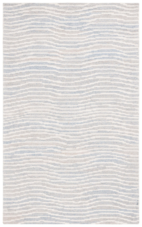 Safavieh Renewal Hand-tufted Area Rug In Soothing Colors For Modern Homes – Elegant Centerpiece For Any Room Light Blue ,Ivory 60% Pet Yarn,30% Wool,10% Cotton Rnw203l-3