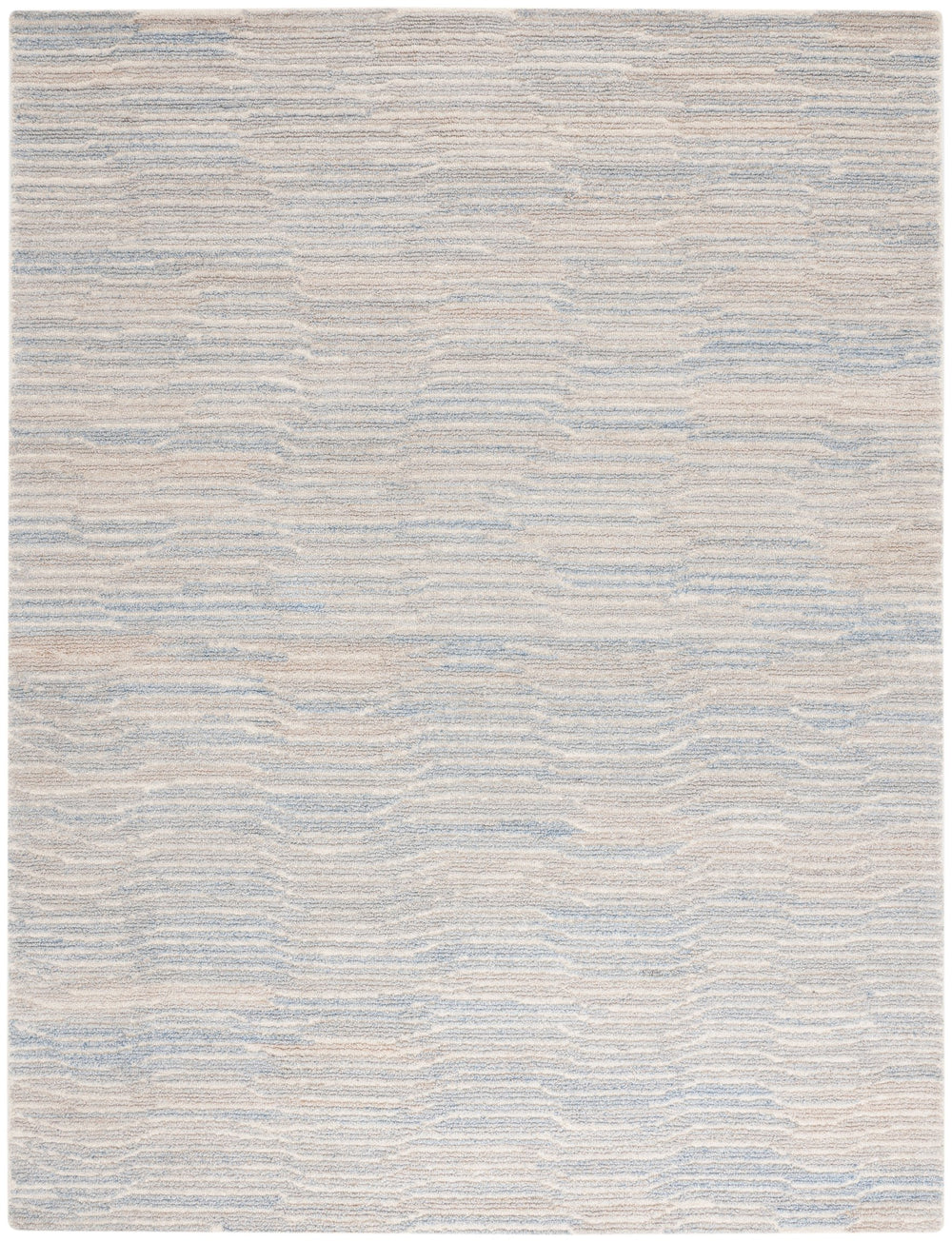 Safavieh Renewal Hand-tufted Area Rug In Soothing Colors For Modern Homes – Elegant Centerpiece For Any Room Light Blue ,Ivory 60% Pet Yarn,30% Wool,10% Cotton Rnw203l-3