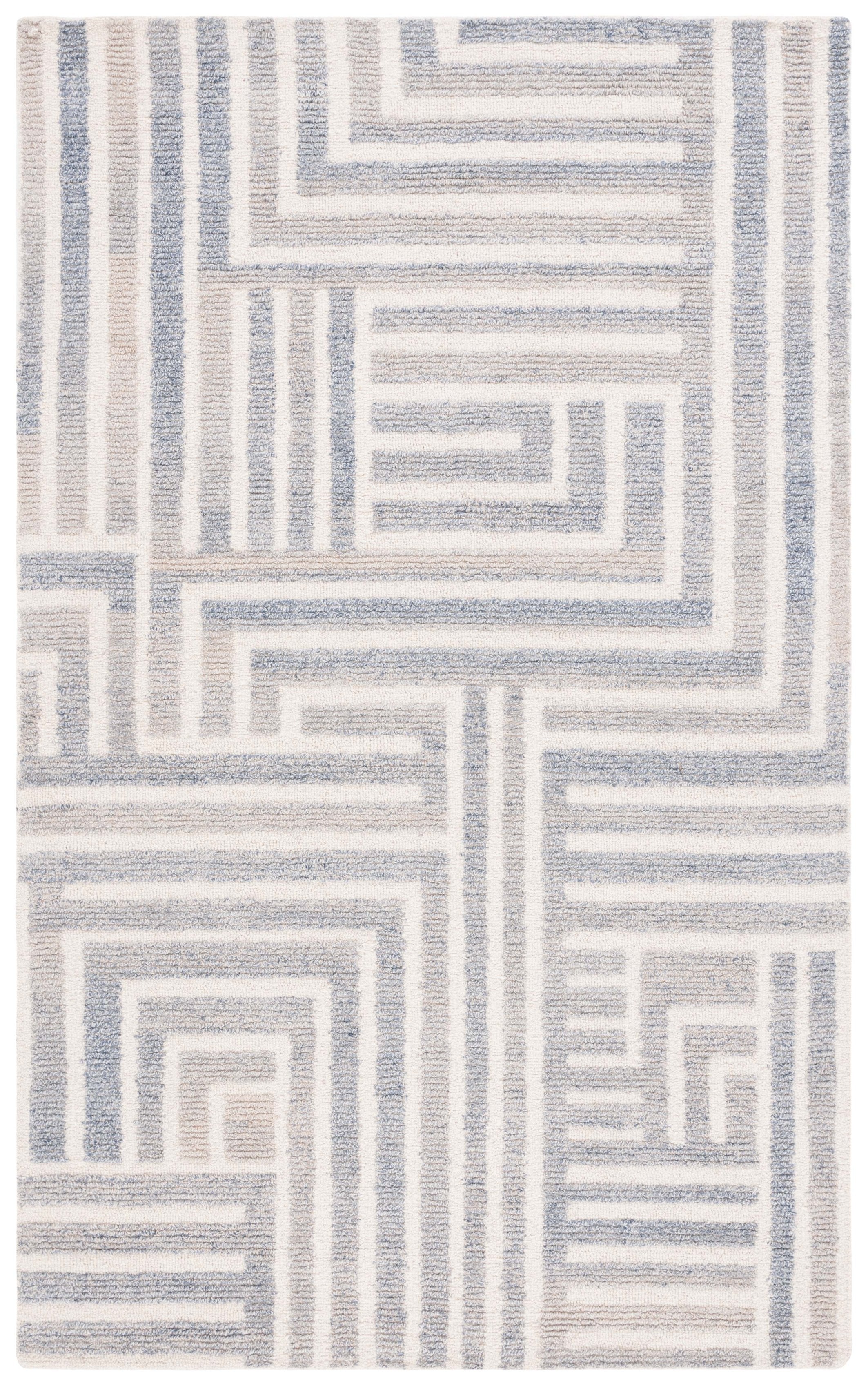 Renewal Modern Geometric Area Rug - Hand-Tufted Elegance For Contempor