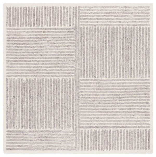Safavieh Renewal Modern Hand-tufted Area Rug - Elegant Geometric Design For Stylish Home Décor Solutions Grey ,Ivory 60% Pet Yarn,30% Wool,10% Cotton Rnw208f-28