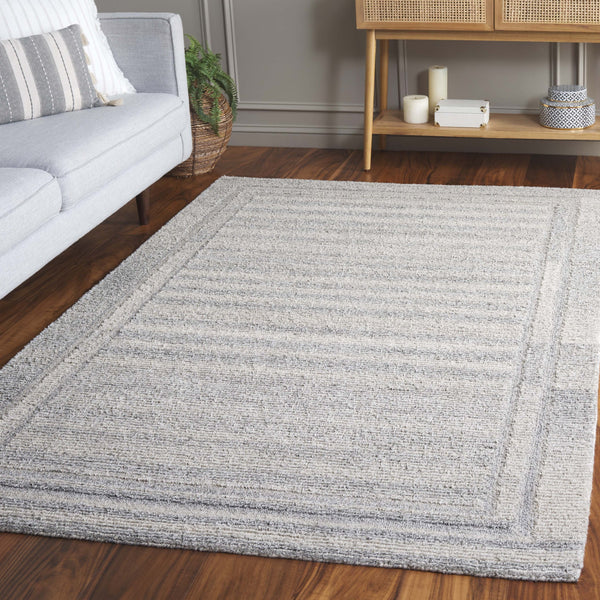 Safavieh Renewal Elegant Handwoven Area Rug - Timeless Comfort & Style For Any Home Decor Space Silver ,Grey Wool,Polyester,& Cotton Rnw211f-6