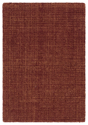 Safavieh Renewal Hand-Tufted Round Rust Rug — Soft Polyester Pile, Minimalist Solid Design, Artisanal Texture 6'-0" x 6'-0" RNW251P-6R