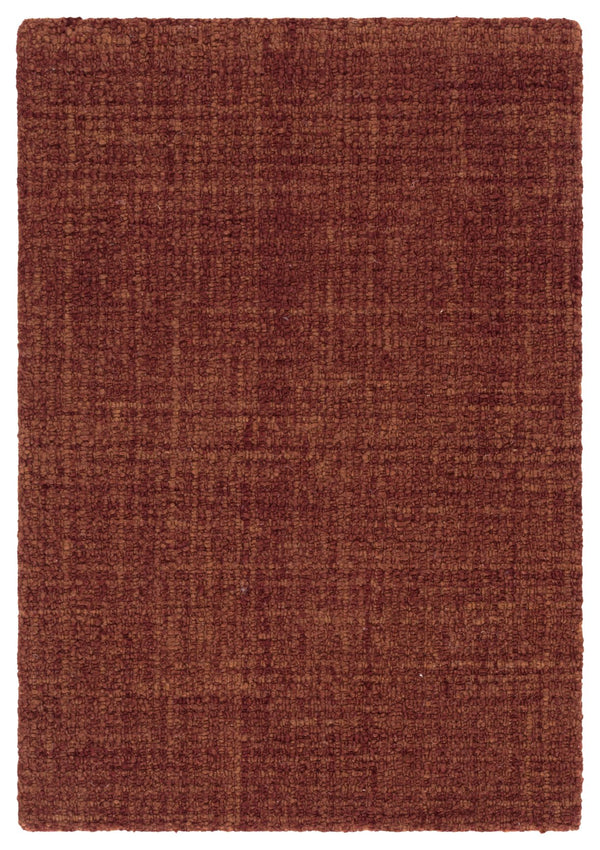 Safavieh Renewal Hand-Tufted Round Rust Rug — Soft Polyester Pile, Minimalist Solid Design, Artisanal Texture 6'-0" x 6'-0" RNW251P-6R