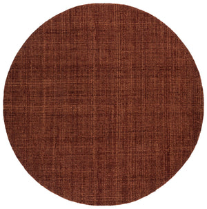 Safavieh Renewal Hand-Tufted Round Rust Rug — Soft Polyester Pile, Minimalist Solid Design, Artisanal Texture 6'-0" x 6'-0" RNW251P-6R