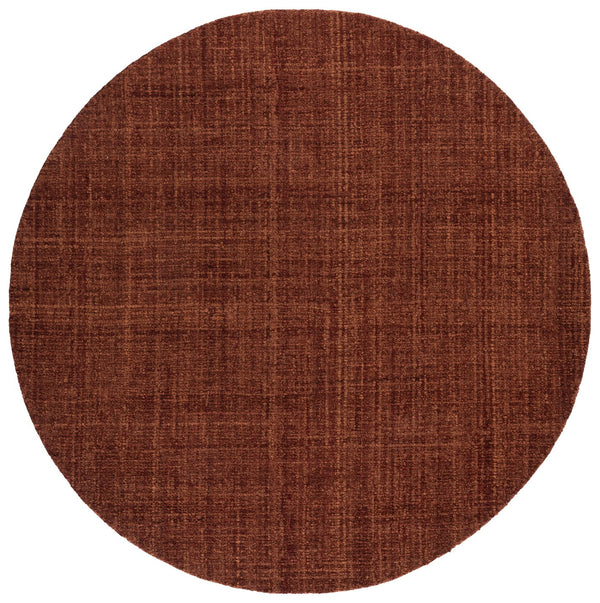 Safavieh Renewal Hand-Tufted Rust Area Rug — Minimalist, Soft 5/8" Polyester Pile For Cozy Contemporary Spaces 6'-0" x 6'-0" RNW251P-6SQ