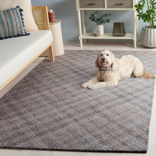 Safavieh Renewal Hand-Tufted Grey Area Rug — Soft Low-Profile Polyester Pile, Minimalist Modern Elegance 5'-0" x 8'-0" RNW252F-5