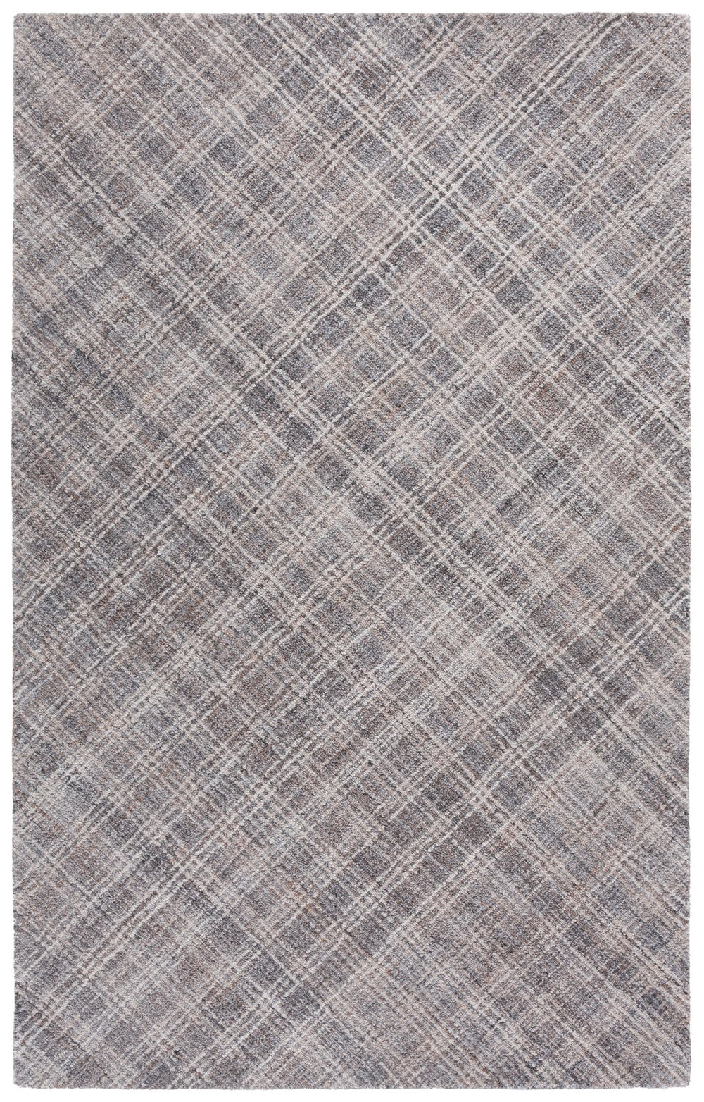 Safavieh Renewal Hand-Tufted Grey Runner Rug — Low-Profile Polyester Pile, Stain-Resistant Elegance For Hallways 2'-3" x 8'-0" RNW252F-28