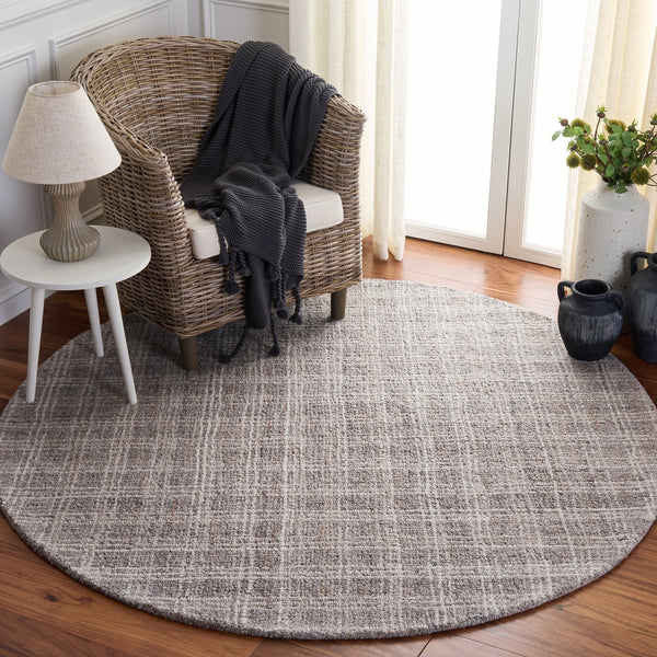 Safavieh Renewal Hand-Tufted Grey Area Rug — Minimalist Solid Polyester Pile, Low-Profile Plush Comfort For Rooms 9'-0" x 12'-0" RNW252F-9