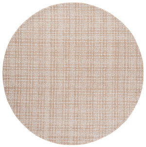 Safavieh Renewal Hand‑Tufted Round Beige Rug, Soft Polyester Pile, Low Profile 5/8" For Modern Living Spaces 6'-0" x 6'-0" RNW253B-6R