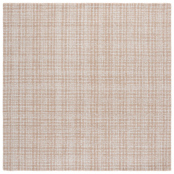 Safavieh Renewal Hand‑Tufted Round Beige Rug, Soft Polyester Pile, Low Profile 5/8" For Modern Living Spaces 6'-0" x 6'-0" RNW253B-6R