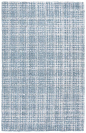 Safavieh Renewal Hand-Tufted Blue And Ivory Area Rug — Low-Profile Polyester Pile, Durable Contemporary Charm 6'-0" x 6'-0" RNW253M-6SQ