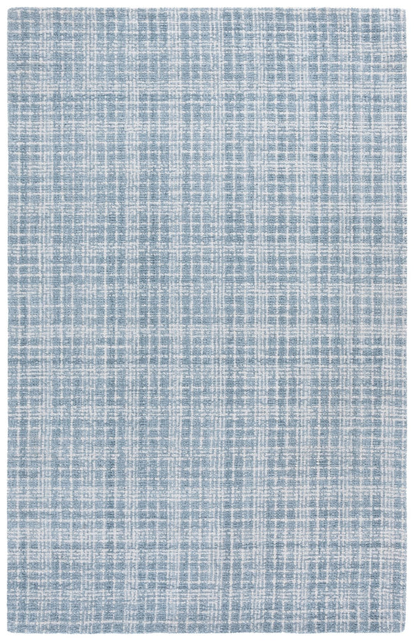 Safavieh Renewal Hand-Tufted Blue And Ivory Area Rug — Low-Profile Polyester Pile, Durable Contemporary Charm 6'-0" x 6'-0" RNW253M-6SQ