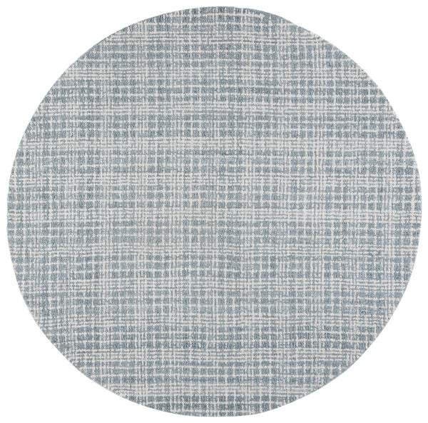Safavieh Renewal Hand-Tufted Blue And Ivory Area Rug — Low-Profile Polyester Pile, Durable Contemporary Charm 6'-0" x 6'-0" RNW253M-6SQ