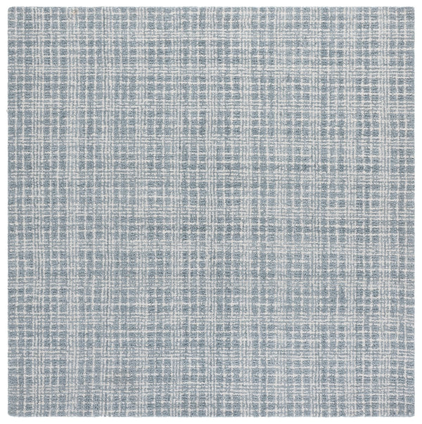 Safavieh Renewal Hand-Tufted Blue And Ivory Area Rug — Low-Profile Polyester Pile, Durable Contemporary Charm 6'-0" x 6'-0" RNW253M-6SQ