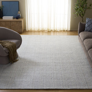 Safavieh Renewal Hand-Tufted Grey Ivory Runner Rug, Low-Profile 5/8" Pile, Durable Polyester, Minimalist Elegance 2'-3" x 8'-0" RNW254F-28