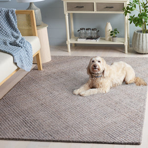 Safavieh Renewal Hand-Tufted Grey Area Rug — Low Profile Polyester Pile, Modern Calm Style For Living Rooms 4'-0" x 6'-0" RNW256F-4