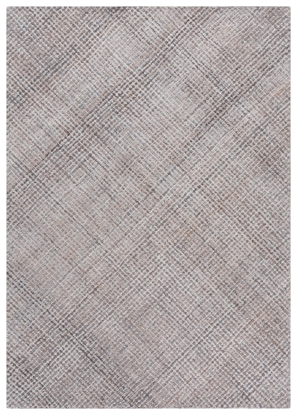 Safavieh Renewal Hand-Tufted Grey Area Rug — Low Profile Polyester Pile, Modern Calm Style For Living Rooms 4'-0" x 6'-0" RNW256F-4