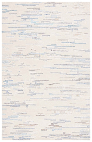 Safavieh Renewal Hand-tufted Area Rug - Elegant Abstract Design In Tranquil Hues For Luxurious Home Decor Ivory ,Light Blue 60% Wool,20% Pet,20% Cotton Rnw301a-4