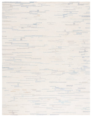 Safavieh Renewal Hand-tufted Area Rug - Elegant Abstract Design In Tranquil Hues For Luxurious Home Decor Ivory ,Light Blue 60% Wool,20% Pet,20% Cotton Rnw301a-4