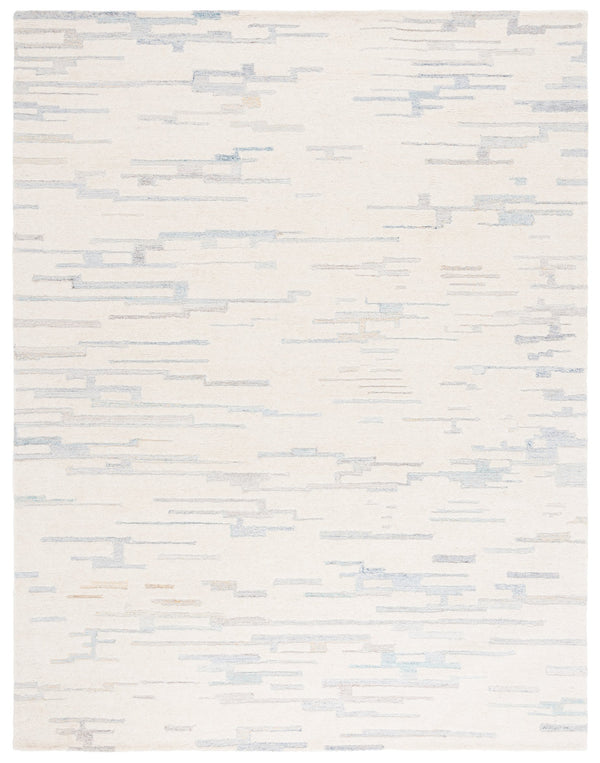 Safavieh Renewal Hand-tufted Area Rug - Elegant Abstract Design In Tranquil Hues For Luxurious Home Decor Ivory ,Light Blue 60% Wool,20% Pet,20% Cotton Rnw301a-4