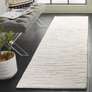 Safavieh Renewal Hand-tufted Area Rug - Elegant Abstract Design In Tranquil Hues For Luxurious Home Decor Ivory 60% Wool,20% Pet,20% Cotton Rnw301b-3