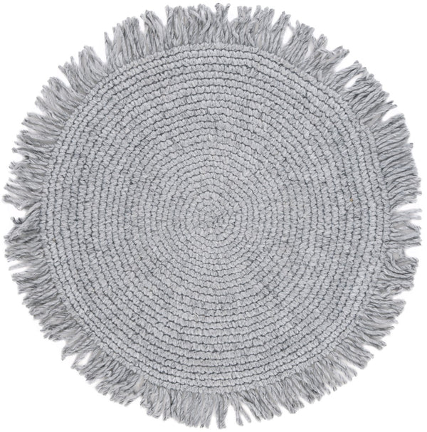 Safavieh Renewal 401 Hand Woven Braided Rug Grey 6' x 6' Round