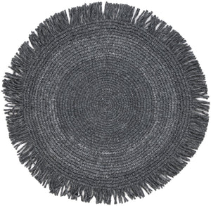 Safavieh Renewal 401 Hand Woven Braided Rug Black 6' x 6' Round