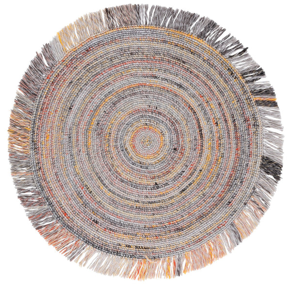 Safavieh Renewal Handwoven Area Rug In Elegant Ivory And Grey - Durable, Cozy, And Stylish For Any Space Orange ,Grey Pet Yarn Rnw402p-6r