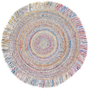 Safavieh Renewal Handwoven Area Rug In Elegant Ivory And Grey - Durable, Cozy, And Stylish For Any Space Red ,Blue Pet Yarn Rnw402q-4r