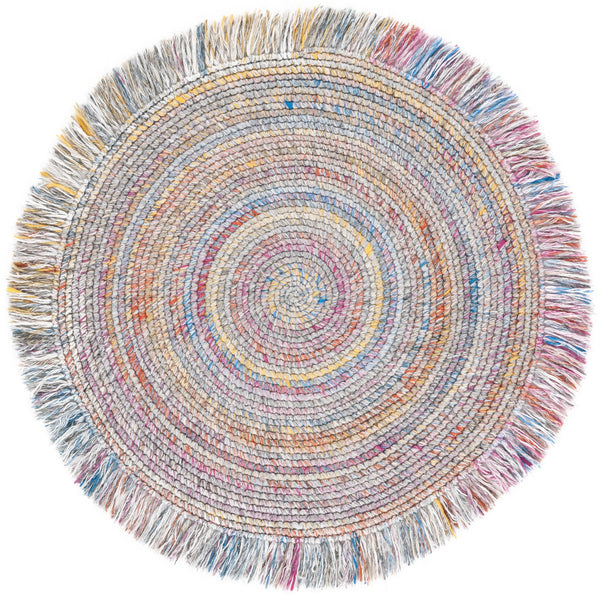 Safavieh Renewal Handwoven Area Rug In Elegant Ivory And Grey - Durable, Cozy, And Stylish For Any Space Red ,Blue Pet Yarn Rnw402q-4r