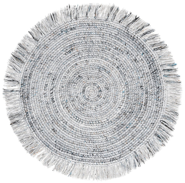 Safavieh Renewal Handwoven Area Rug In Elegant Ivory And Grey - Durable, Cozy, And Stylish For Any Space Ivory ,Black Pet Yarn Rnw402z-5r