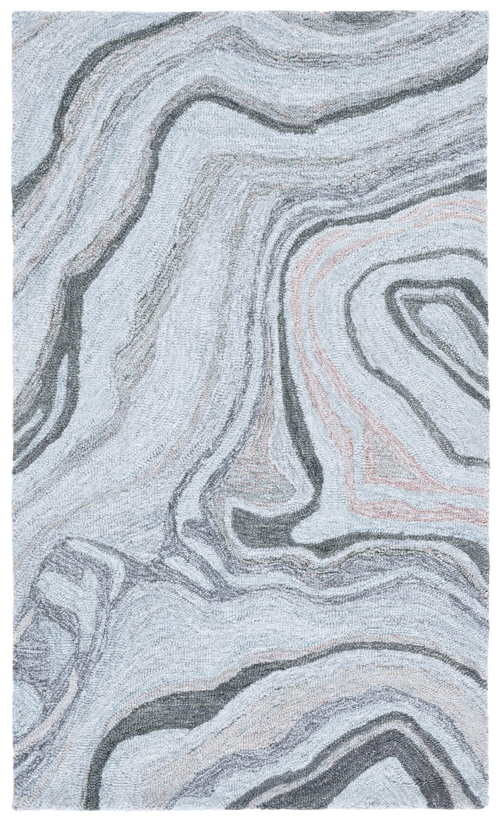 Safavieh Renewal Hand-tufted Runner Rug - Plush Abstract Design In Elegant Grey For Modern Home Décor Grey 80% Polyester,20% Cotton Rnw501f-3